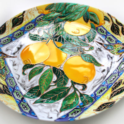 Декоративная тарелка на стену «Свежесть цитруса — лимон»