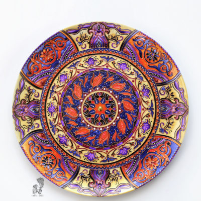 «Арабская ночь» Декоративная тарелка в восточном стиле — 32см