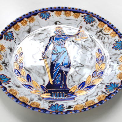 «Фемида» Декоративная тарелка на стену подарок юристу