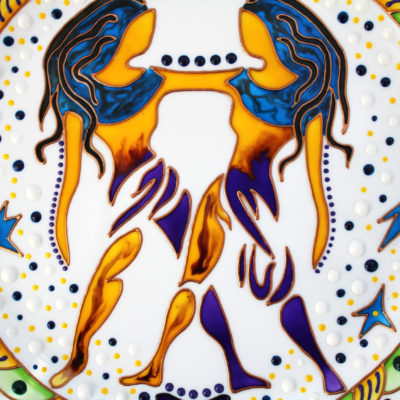 Тарелка на стену «Близнецы» Декор Знаки зодиака