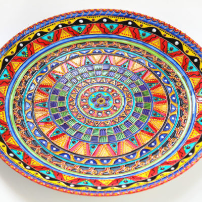 «Жаркая Мексика» декоративная тарелка на стену в Мексиканском стиле — 25,32, 40см