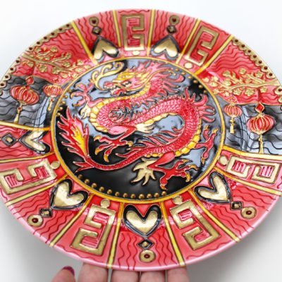«Китайский дракон» — тарелка на стену в Китайском стиле