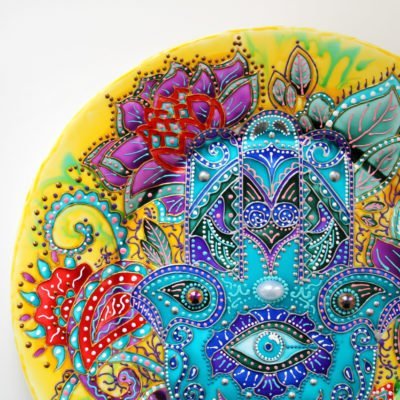 «Хамса» настенная декоративная тарелка с подвесом