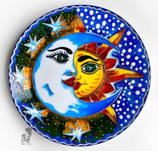 тарелка солнце и луна