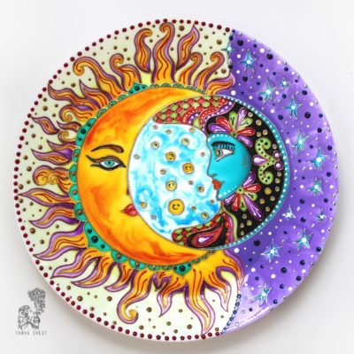 тарелка солнечное затмение