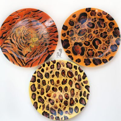 набор тарелок Леопард Ягуар Тигр