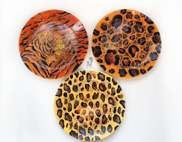 набор тарелок Леопард Ягуар Тигр