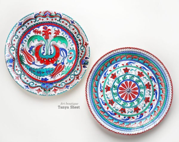 набор турецких тарелок