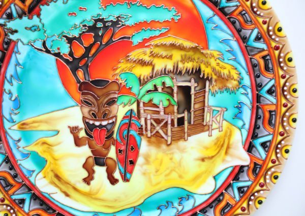 тарелка африканский пляж