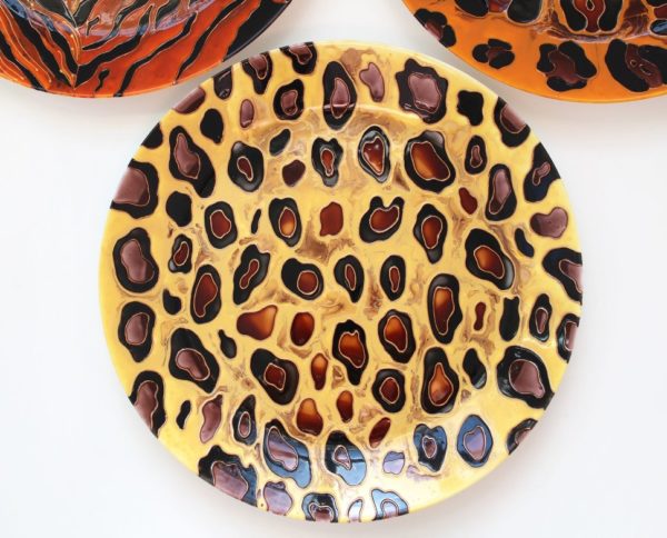 Леопард Ягуар Тигр - набор тарелок на стену