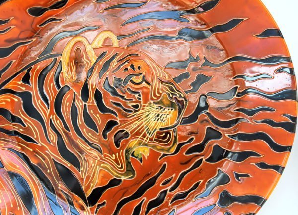 тарелка тигр