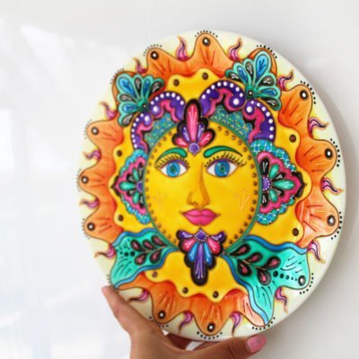 «Мексиканское Солнце» Настенная тарелка Декор для дома