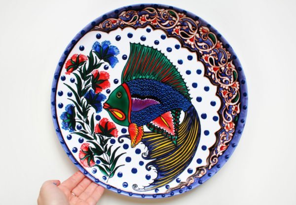 тарелка Морская рыбка в узбекском стиле