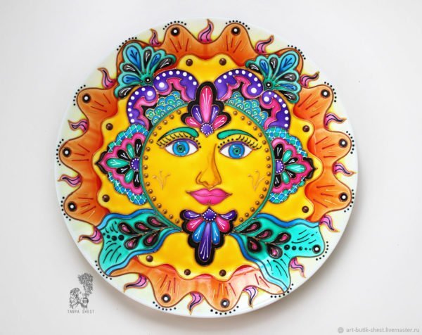 тарелка мексиканское солнце