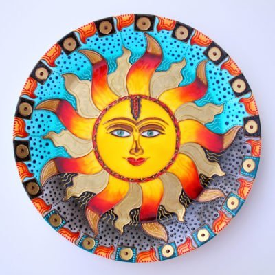 «Энергия Солнца» Декоративная тарелка Декор для дома