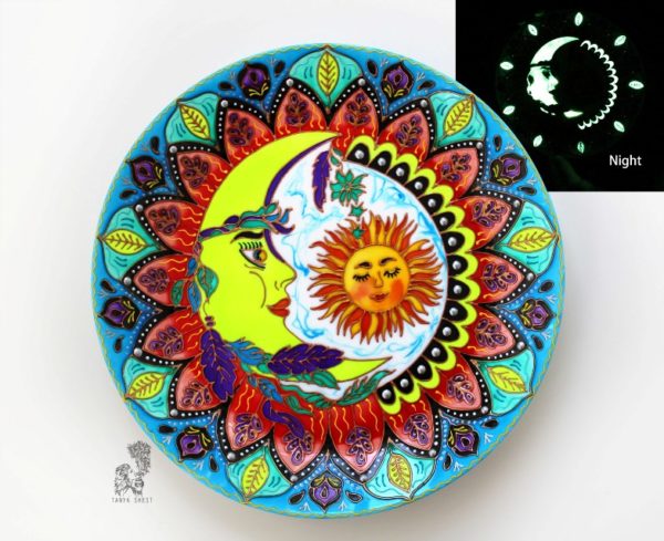 Декоративная тарелка на стену Люби как Луна