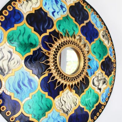Круглая картина «Солнце Марокко» Настенный декор в восточном стиле