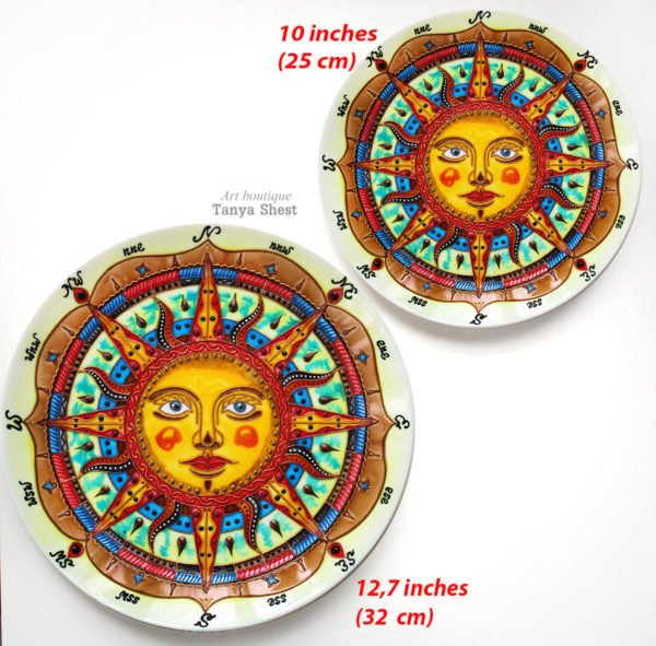 тарелка компас солнце