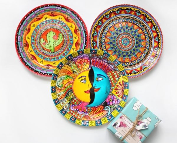 Мексиканское трио Набор тарелок на стену