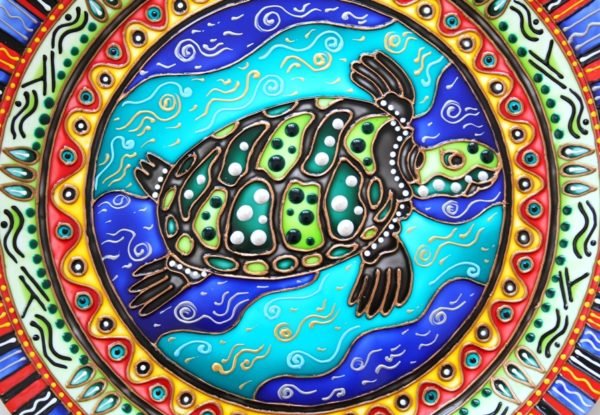 Декоративная тарелка Морская черепаха
