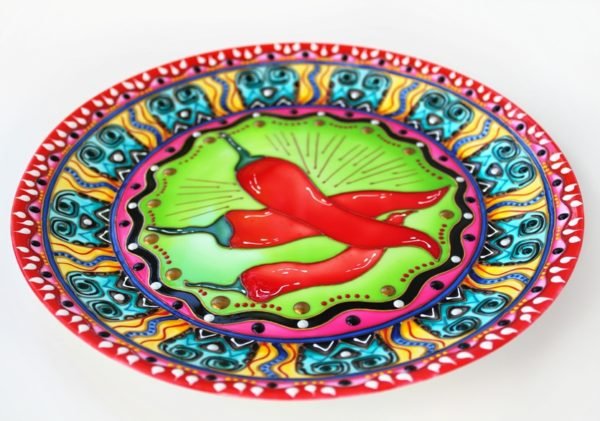 Декоративная тарелка Перцы по-мексикански