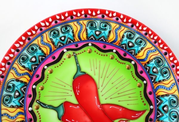 Декоративная тарелка Перцы по-мексикански