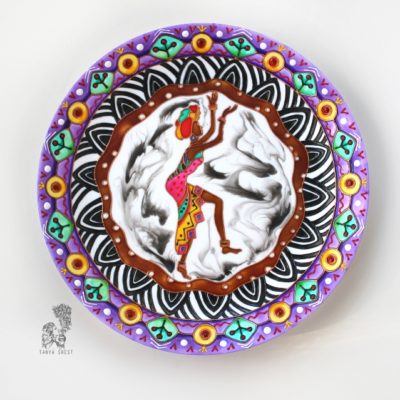 Африканский танец Жизнь в ритме танца - Декоративная тарелка на стену