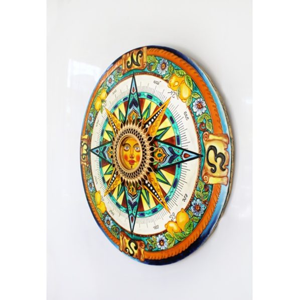Сицилийский компас - Круглая картина с Лимонами