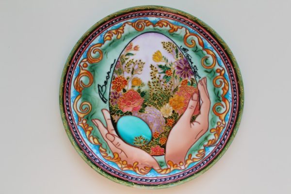 Декоративная тарелка Весна яйцо