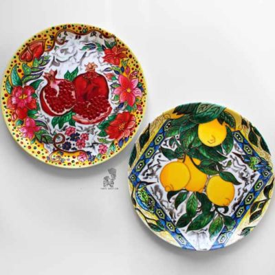 Декоративные тарелки Гранаты и Лимоны